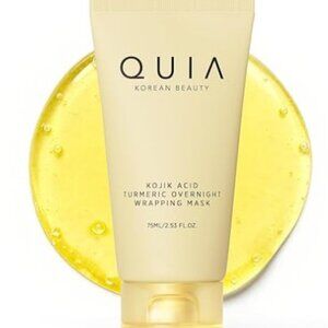 QUIA Turmeric + Kojic Acid Overnight Wrapping Mask – Hydration Mask, NIB
